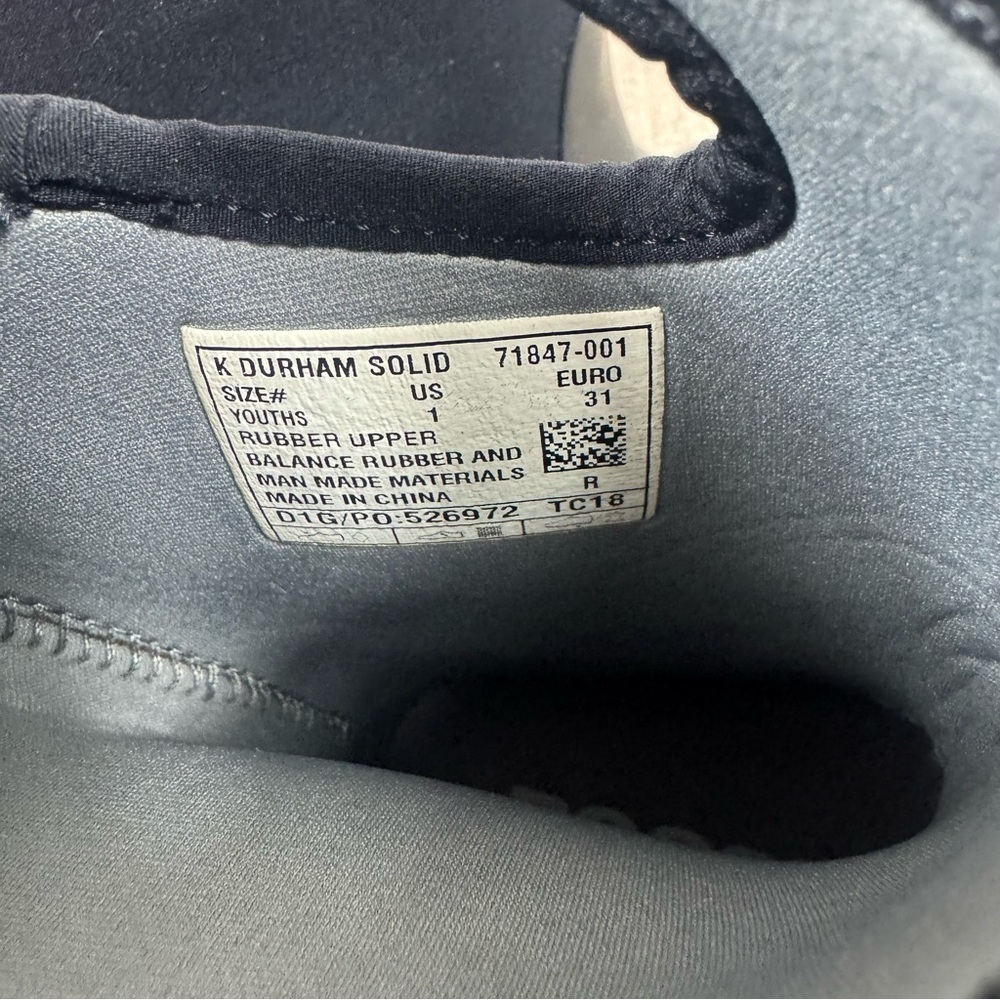 Bogs Durham Solid Winter Boots Kids Size 1 Black Neoprene Waterproof Pull On - Picture 8 of 11